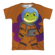 3D футболка з жабою в скафандрі