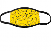 Багаторазова маска для обличчя Банани на жовтому
