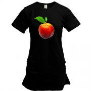 Подовжена футболка з яблуком 2