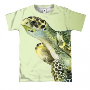 3D футболка с легкой черепахой