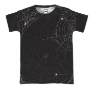 3D футболка с темной паутиной