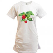 Подовжена футболка гілочка полуниці