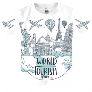 Детская 3D футболка World Tourism Day