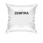 Подушка с надписью "Zemfira"