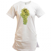 Подовжена футболка з виноградним гроном