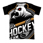 3D футболка Panda hockey