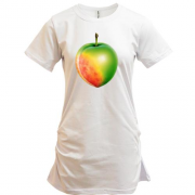 Подовжена футболка зелене яблуко