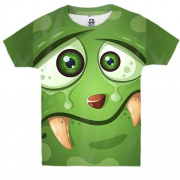 Детская 3D футболка с грустным существом