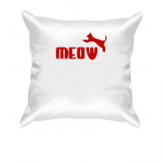 Подушка с надписью "Meow" в стиле Пума
