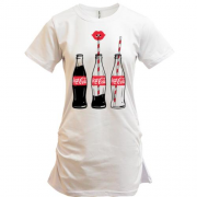 Удлиненная футболка 3 Coca Cola