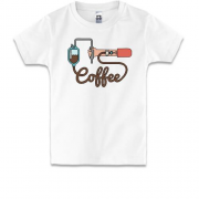 Детская футболка Coffee in my Blood