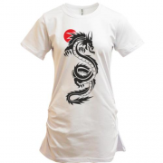 Подовжена футболка Японський дракон