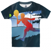 Дитяча 3D футболка з градієнтним тенісистом