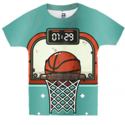 Дитяча 3D футболка з баскетбольним кільцем