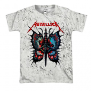 3D футболка Metallica с бабочкой