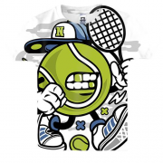 Детская 3D футболка с теннисным мячом