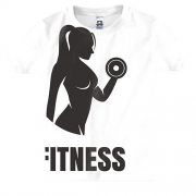 Дитяча 3D футболка Fitness Gym Girl