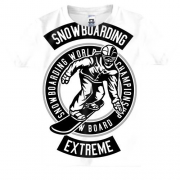 Детская 3D футболка Snowboarding extreme