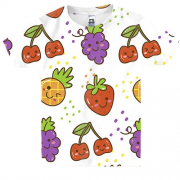 Детская 3D футболка с ягодами