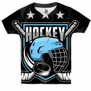 Детская 3D футболка Blue Hockey