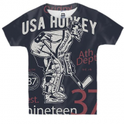 Детская 3D футболка USA Hockey