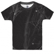 Детская 3D футболка с темной паутиной
