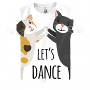 Детская 3D футболка Lets dance