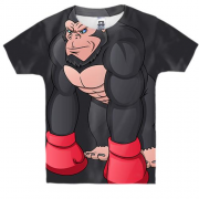 Дитяча 3D футболка з орангутангом боксером