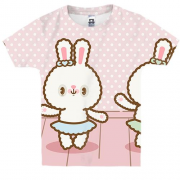 Дитяча 3D футболка з танцюючими зайцями