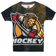 Дитяча 3D футболка Hockey Lion