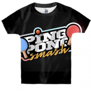 Дитяча 3D футболка Ping pong smash