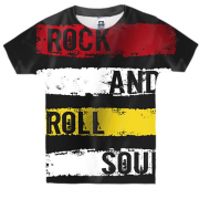 Дитяча 3D футболка rock and roll soul