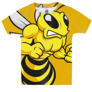 Детская 3D футболка с пчелой качком