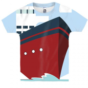Детская 3D футболка с иллюстрацией Титаника