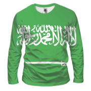 Чоловічий 3D лонгслів з прапором Саудівської Аравії