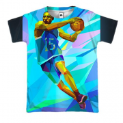 3D футболка Basketball Player Low Poly
