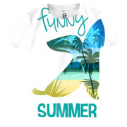 Детская 3D футболка Summer Funny