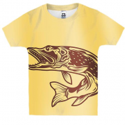 Дитяча 3D футболка с бронзовой рыбкой