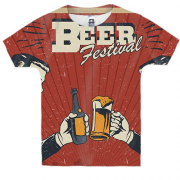 Детская 3D футболка Beer festival