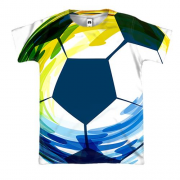 3D футболка Football Watercolor Art