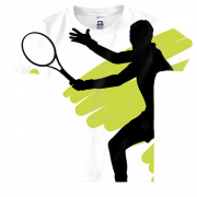 Детская 3D футболка с игроками в теннис