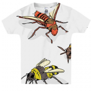 Детская 3D футболка с насекомыми