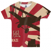 Детская 3D футболка Kamikaze aviator