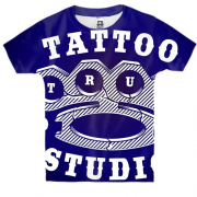 Детская 3D футболка с кастетом и Tattoo studio