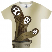 Детская 3D футболка со странным растением