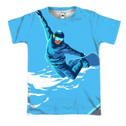 3D футболка Snowskater is Jumping