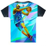 Детская 3D футболка Basketball Player Low Poly