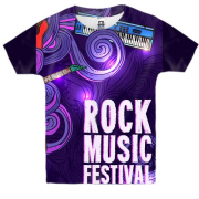 Детская 3D футболка Rock Music Festival