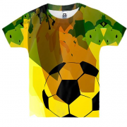 Детская 3D футболка Football Yellow