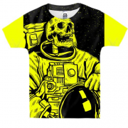 Детская 3D футболка Скелет-Космонавт